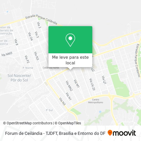 Fórum de Ceilândia - TJDFT mapa