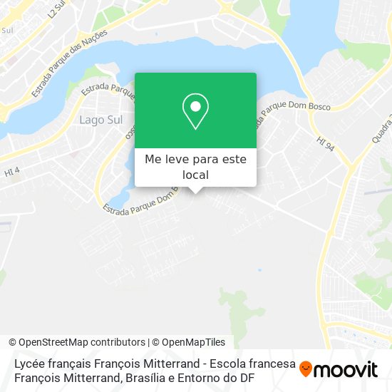 Lycée français François Mitterrand - Escola francesa François Mitterrand mapa