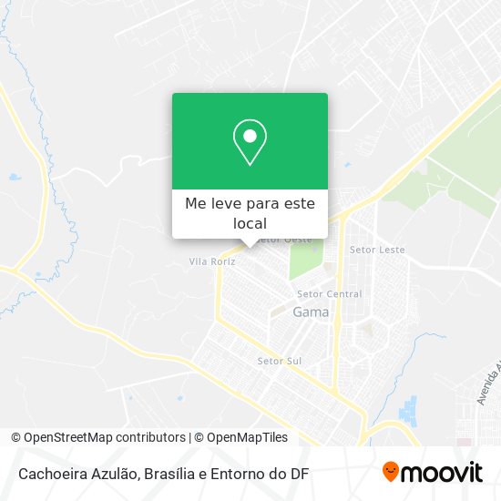 Cachoeira Azulão mapa