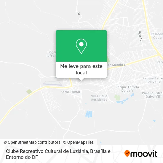 Clube Recreativo Cultural de Luziânia mapa
