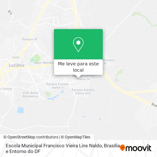 Escola Municipal Francisco Vieira Lins Naldo mapa