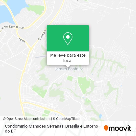 Condomínio Mansões Serranas mapa