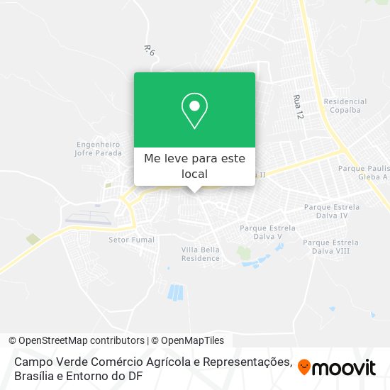 Campo Verde Comércio Agrícola e Representações mapa