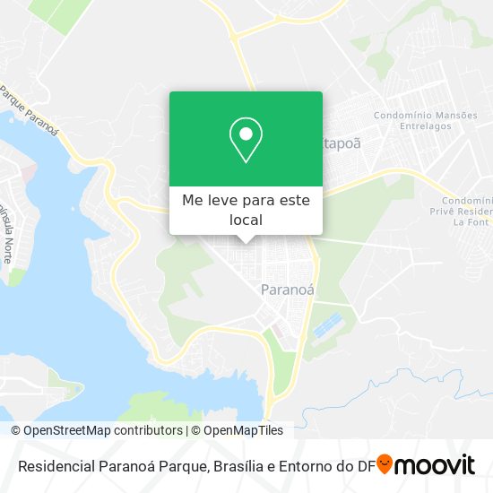 Residencial Paranoá Parque mapa