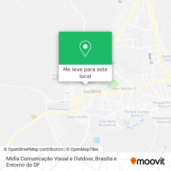 Mídia Comunicação Visual e Outdoor mapa