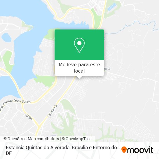 Estância Quintas da Alvorada mapa