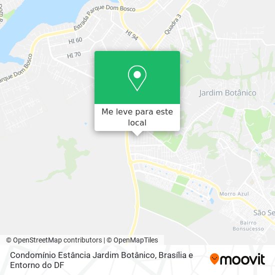 Condomínio Estância Jardim Botânico mapa