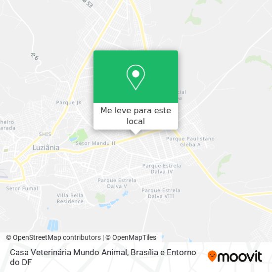 Casa Veterinária Mundo Animal mapa
