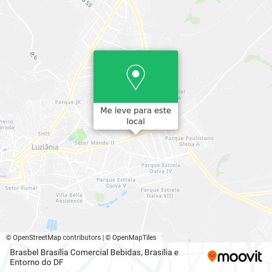 Brasbel Brasília Comercial Bebidas mapa