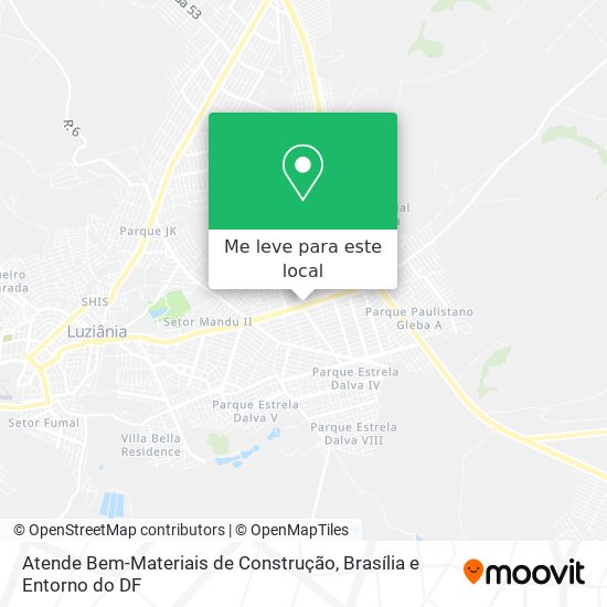 Atende Bem-Materiais de Construção mapa