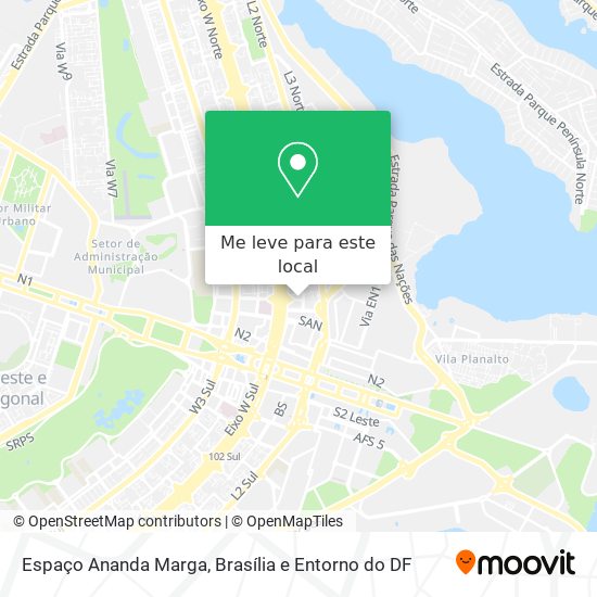 Espaço Ananda Marga mapa