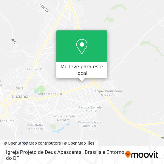 Igreja Projeto de Deus Apascentai mapa