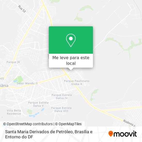 Santa Maria Derivados de Petróleo mapa