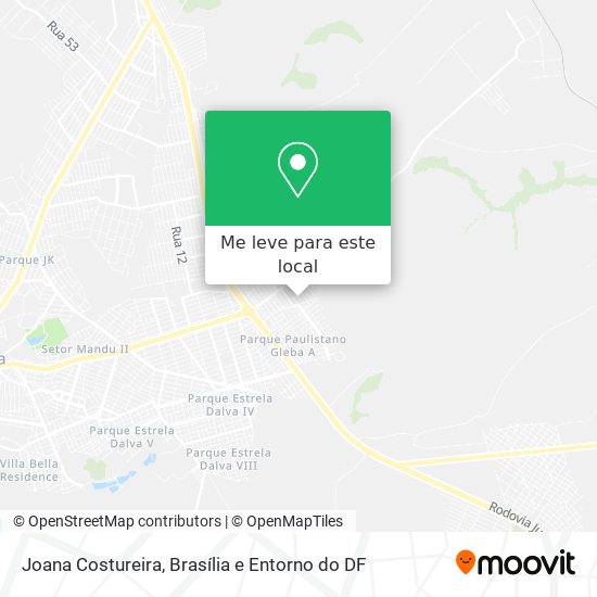 Joana Costureira mapa