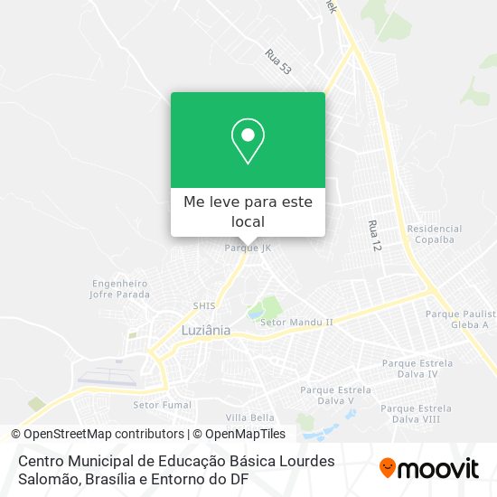 Centro Municipal de Educação Básica Lourdes Salomão mapa