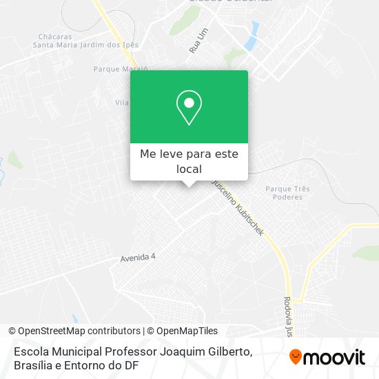 Escola Municipal Professor Joaquim Gilberto mapa
