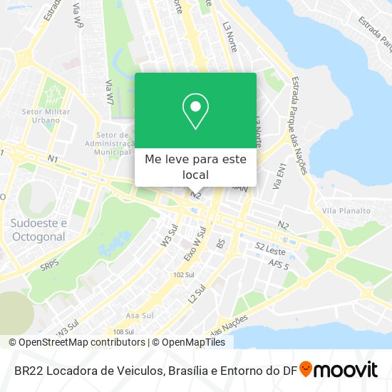 BR22 Locadora de Veiculos mapa