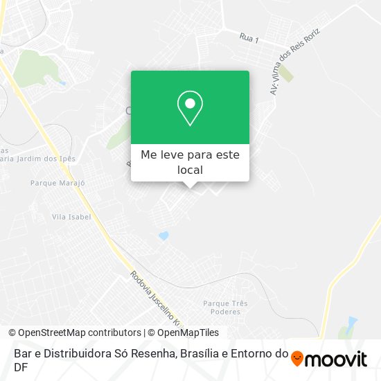 Bar e Distribuidora Só Resenha mapa