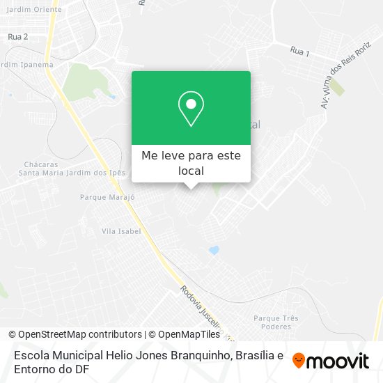 Escola Municipal Helio Jones Branquinho mapa