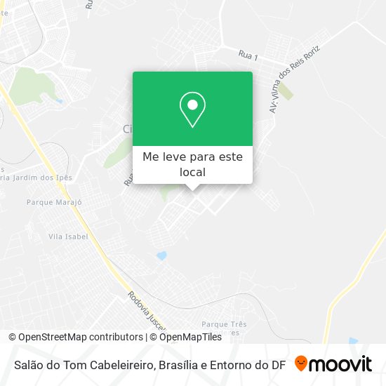 Salão do Tom Cabeleireiro mapa