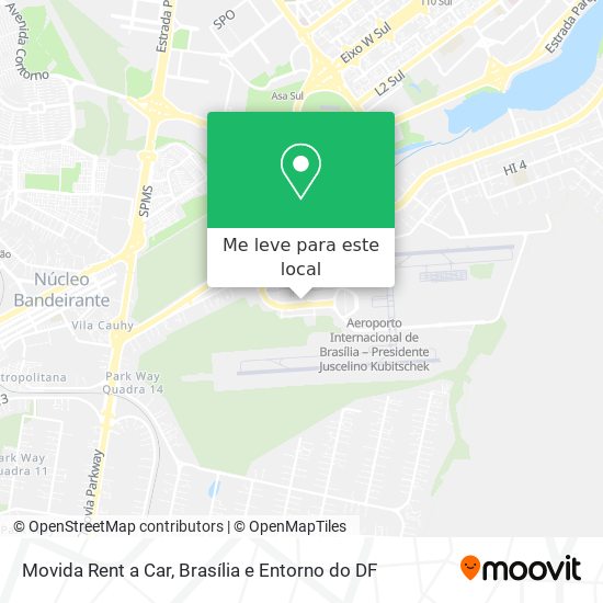 Movida Rent a Car mapa