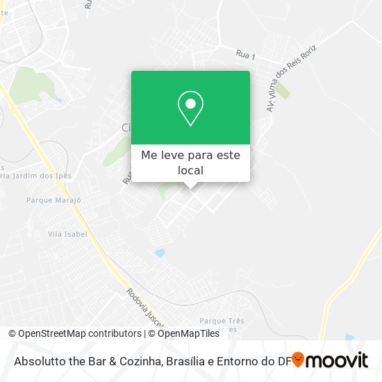 Absolutto the Bar & Cozinha mapa