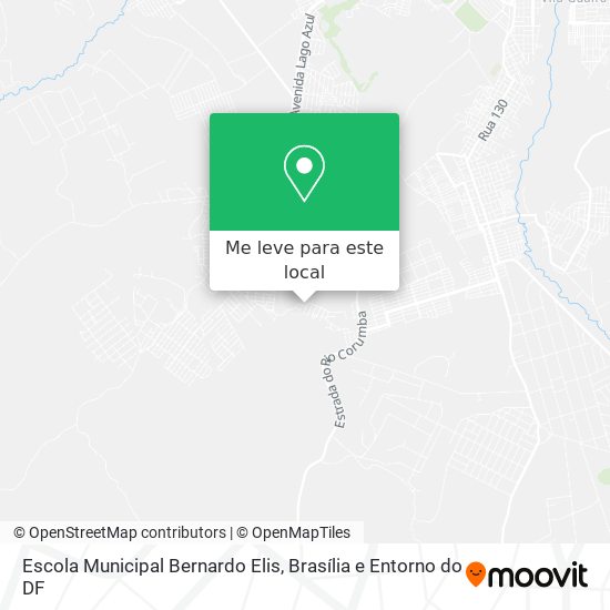 Escola Municipal Bernardo Elis mapa
