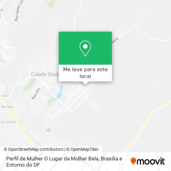 Perfil de Mulher O Lugar da Mulher Bela mapa