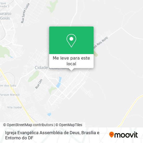 Igreja Evangélica Assembléia de Deus mapa