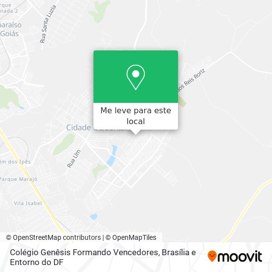 Colégio Genêsis Formando Vencedores mapa
