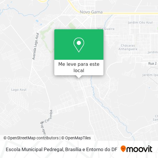 Escola Municipal Pedregal mapa