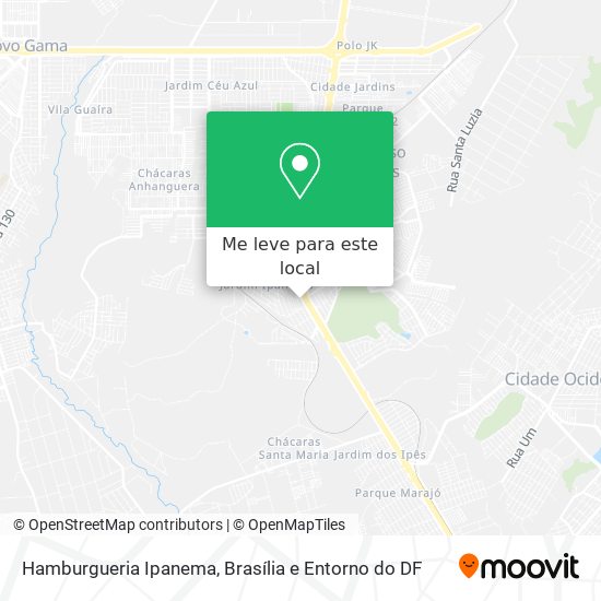 Hamburgueria Ipanema mapa