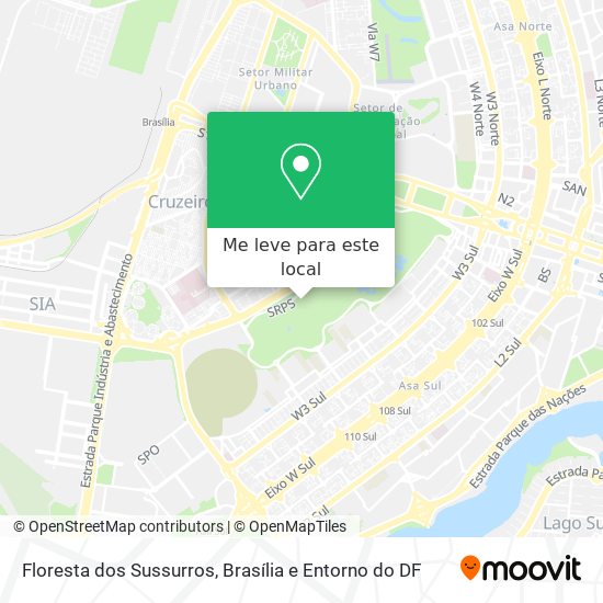 Floresta dos Sussurros mapa