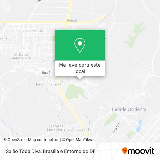 Salão Toda Diva mapa