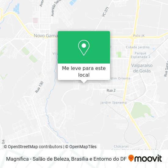Magnífica - Salão de Beleza mapa