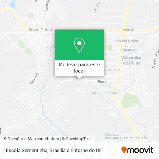 Escola Sementinha mapa
