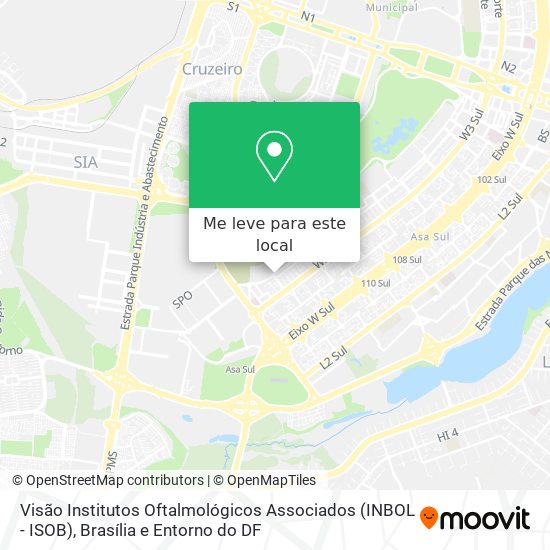 Visão Institutos Oftalmológicos Associados (INBOL - ISOB) mapa