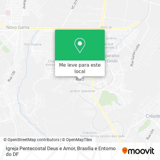 Igreja Pentecostal Deus e Amor mapa