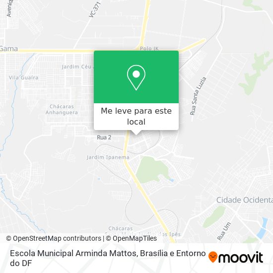 Escola Municipal Arminda Mattos mapa