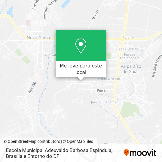 Escola Municipal Adeuvaldo Barbosa Espindula mapa