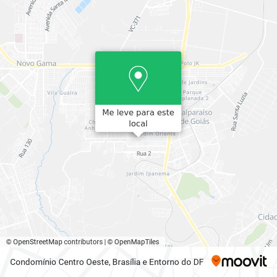 Condomínio Centro Oeste mapa