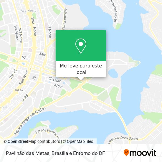 Pavilhão das Metas mapa