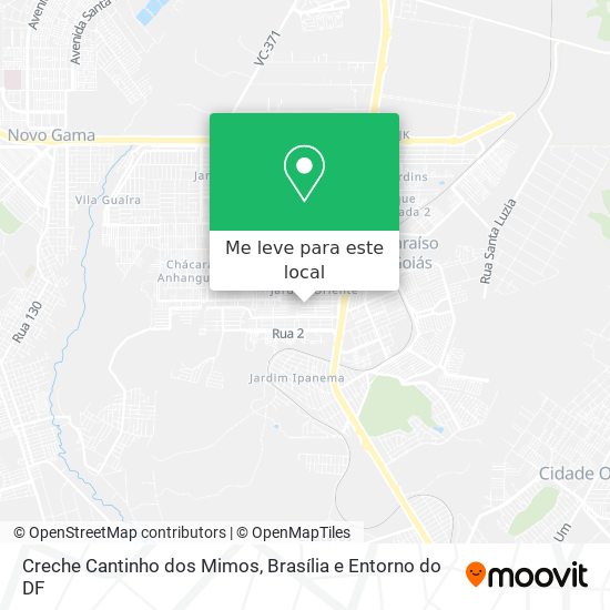 Creche Cantinho dos Mimos mapa
