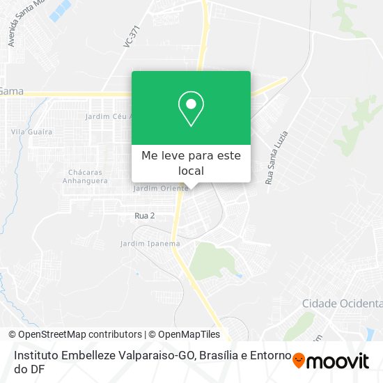 Instituto Embelleze Valparaiso-GO mapa
