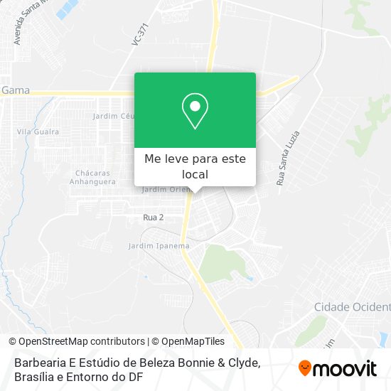 Barbearia E Estúdio de Beleza Bonnie & Clyde mapa