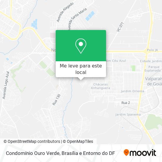 Condomínio Ouro Verde mapa