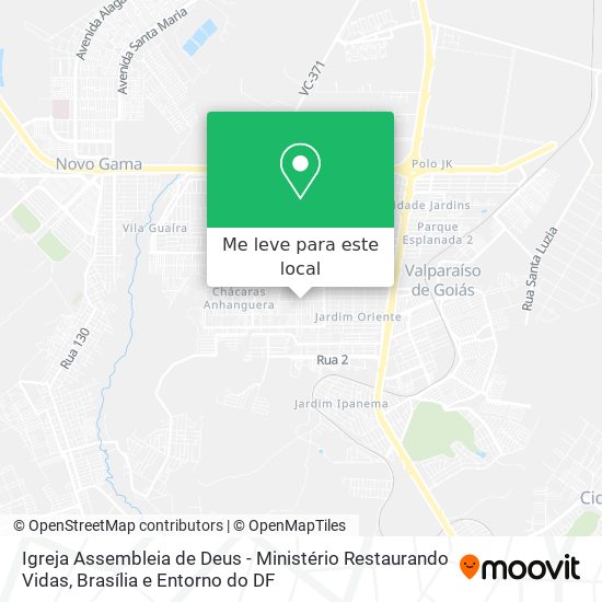 Igreja Assembleia de Deus - Ministério Restaurando Vidas mapa