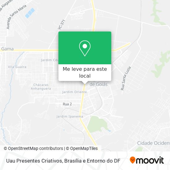Uau Presentes Criativos mapa