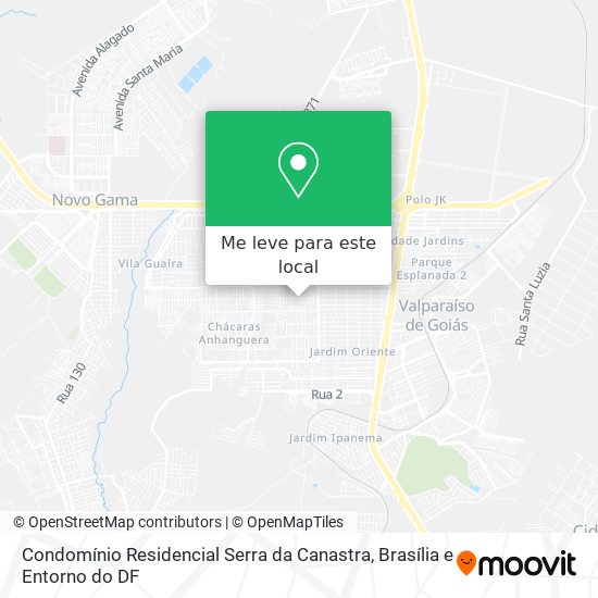 Condomínio Residencial Serra da Canastra mapa