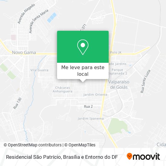 Residencial São Patrício mapa
